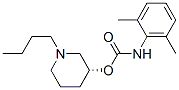 N-(2,6-Dimethylphenyl)carbamic acid [3R,(+)]-1-butyl-3-piperidinyl ester Structure