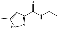 N-乙基-5-甲基-1H-吡唑-3-甲酰胺,37027-00-2,结构式