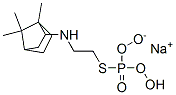 sodium N-[2-(hydroxy-oxido-phosphoryl)sulfanylethyl]-1,7,7-trimethyl-n orbornan-2-amine 结构式