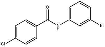 N-(3-溴苯基)-4-氯苯甲酰胺 结构式