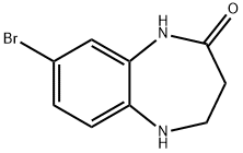 8-BROMO-1,3,4,5-TETRAHYDRO-2H-1,5-BENZODIAZEPIN-2-ONE 化学構造式