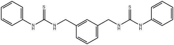1,3-[双(3-苯基硫脲基甲基)]苯, 37042-63-0, 结构式