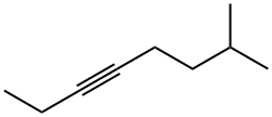1-エチル-2-イソアミルアセチレン 化学構造式