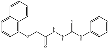 2-[2-(1-naphthyloxy)acetyl]-N-phenyl-1-hydrazinecarbothioamide|