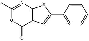 2-甲基-6-苯基-4H-噻吩并[2,3-D][1,3]恶嗪-4-酮, 370587-15-8, 结构式