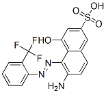 6-amino-4-hydroxy-5-[[2-(trifluoromethyl)phenyl]azo]naphthalene-2-sulphonic acid,37078-97-0,结构式