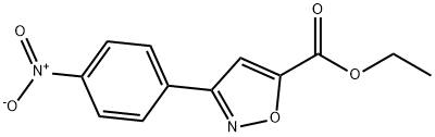3 -(4 - 硝基苯基)-5-异恶唑羧酸乙酯 结构式