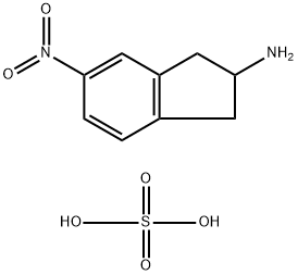 5-NITRO-INDAN-2-YLAMINE HYDROGEN SULFATE Struktur