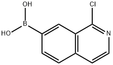 1-クロロイソキノリン-7-ボロン酸 化学構造式