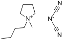 1-ブチル-1-メチルピロリジニウムジシアナミド 化学構造式