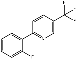 2-(2-Fluorophenyl)-5-(trifluoromethyl)pyridine Struktur