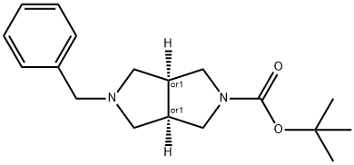 CIS-5-苄基-2-BOC-六氢吡咯并3,4-C吡咯,370879-56-4,结构式