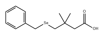 4-(Benzylseleno)-3,3-dimethylbutyric acid Struktur