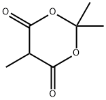 2,2-ジメチル-5-メチル-1,3-ジオキサン-4,6-ジオン 化学構造式