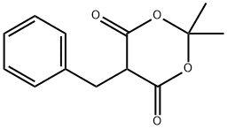 2,2-二甲基-5-(苯基甲基)-1,3-二噁烷-4,6-二酮,3709-27-1,结构式