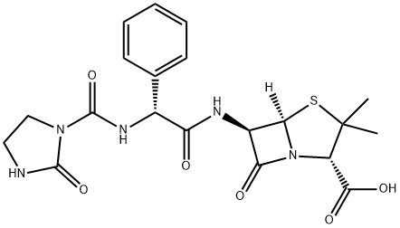 アズロシリン 化学構造式