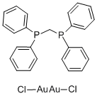 [mu-Bis(diphenylphosphino)methane]dichlorodigold(III),99% Structure