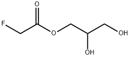 Fluoroacetic acid 2,3-dihydroxypropyl ester Structure