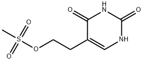 5-(2-METHYLSULFONYLOXYETHYL)-URACIL Struktur