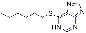 6-(hexylthio)-1H-purine Struktur