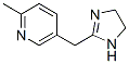 Pyridine,  5-[(4,5-dihydro-1H-imidazol-2-yl)methyl]-2-methyl- 结构式
