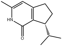 1H-Cyclopenta[c]pyridin-1-one,2,5,6,7-tetrahydro-3-methyl-7-(1-methylethyl)-,(7R)-(9CI) Structure