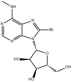 8-BROMO-N-METHYL-ADENOSINE Structure