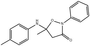 5-甲基-5-[(4-甲基苯基)氨基]-2-苯基-3-异恶唑烷酮,371166-48-2,结构式