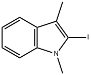 1H-Indole, 2-iodo-1,3-diMethyl- Structure