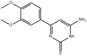 4-aMino-6-(3,4-diMethoxyphenyl)pyriMidine-2(1H)-thione,371171-17-4,结构式