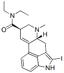 2-iodolysergic acid diethylamide Struktur