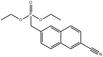 diethyl(6-cyanonaphthalen-2-yl) Methylphosphonate 化学構造式