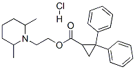 2-(2,6-dimethyl-1-piperidyl)ethyl 2,2-diphenylcyclopropane-1-carboxyla te hydrochloride|