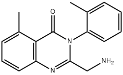 4(3H)-Quinazolinone, 2-(aMinoMethyl)-5-Methyl-3-(2-Methylphenyl)-,371244-07-4,结构式
