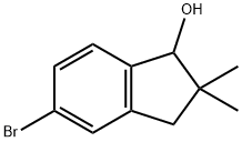 5-BROMO-2,3-DIHYDRO-2,2-DIMETHYL-1H-INDEN-1-OL Struktur