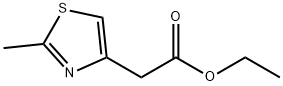 エチル=2-メチルチアゾール-4-イルアセタート 化学構造式