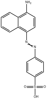 4-(4-amino-1-naphthylazo)benzenesulphonic acid 结构式