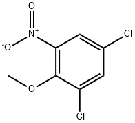 2-硝基-4,6-二氯苯甲醚 结构式