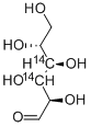 GLUCOSE, D-, [3,4-14C],3714-18-9,结构式