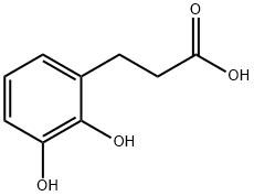 2,3-dihydroxyphenylpropionic acid, 3714-73-6, 结构式