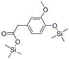 4-(トリメチルシリルオキシ)-3-メトキシベンゼン酢酸トリメチルシリル 化学構造式