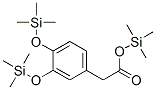 3,4-ビス[(トリメチルシリル)オキシ]ベンゼン酢酸トリメチルシリル 化学構造式