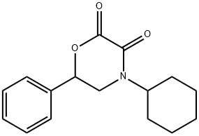 4-Cyclohexyl-6-phenyl-2,3-morpholinedione Structure
