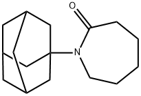 1-(1-金刚烷基)高哌啶-2-酮, 3716-64-1, 结构式