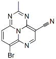 7-Bromo-2-methyl-1,3,6,9b-tetraazaphenalene-4-carbonitrile Struktur