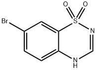 2H-1,2,4-BENZOTHIADIAZINE, 7-BROMO, 1,1-DIOXIDE Struktur