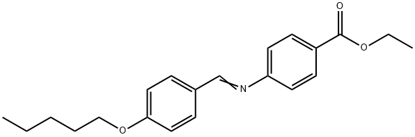 p-(p-戊氧基苄烯)氨基苯甲酸乙酯 结构式