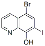 5-bromo-7-iodoquinolin-8-ol Struktur