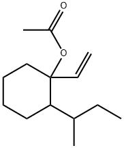 酢酸1-エテニル-2-(1-メチルプロピル)シクロヘキシル 化学構造式