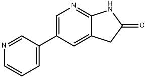 5-(pyridin-3-yl)-1H-pyrrolo[2,3-b]pyridin-2(3H)-one 化学構造式